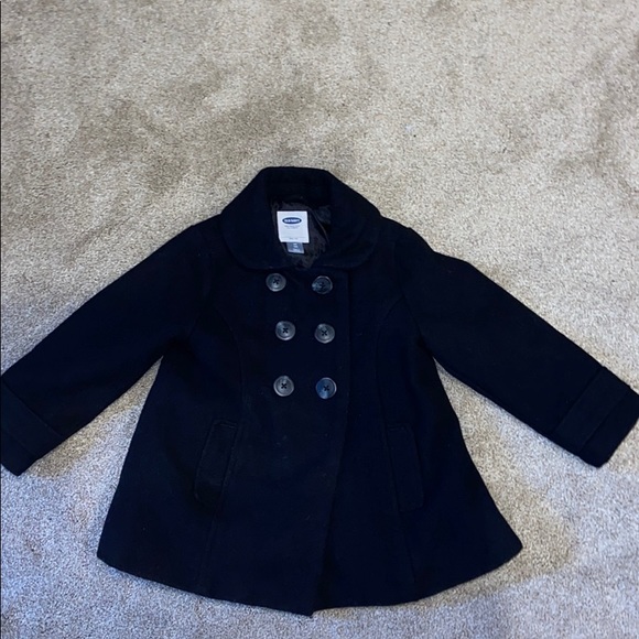Old navy black pea coat - Picture 1 of 5